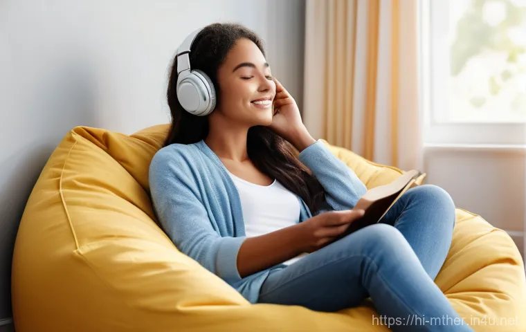 음악테라피사 직무 분석 방법 - **Prompt:** "A serene, sunlit room, imbued with a soft, comforting glow. A young adult, dressed in c...