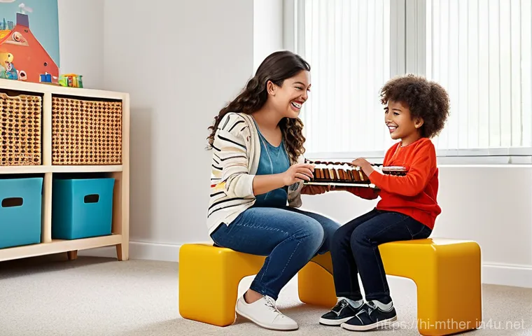 음악테라피사 직무 분석 방법 - **Prompt:** "A serene, sunlit room, imbued with a soft, comforting glow. A young adult, dressed in c...