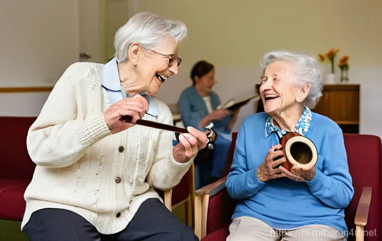 음악테라피사 직무 분석 방법 - **Prompt:** "A vibrant and friendly children's therapy room, filled with soft, natural light. A fema...