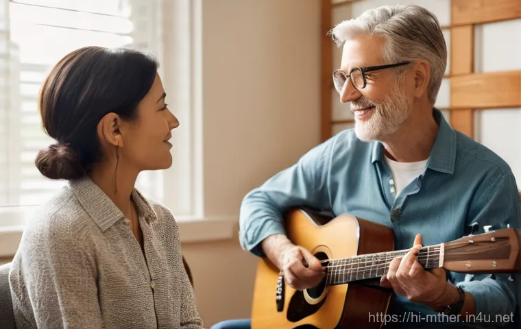 음악테라피사 치료 음악 - **Prompt:** A serene and insightful depiction of the human mind deeply connected with music. In the ...