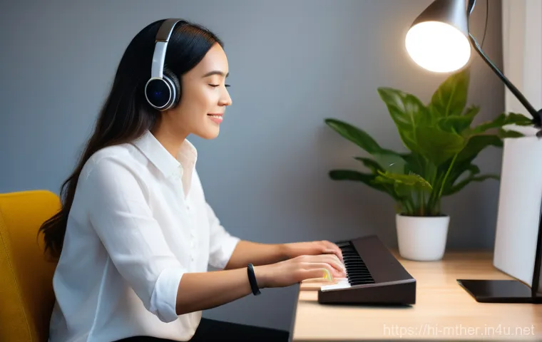 음악테라피사 직무 성장과 발전 - **Prompt: The Foundations of Music Therapy: Empathy and Practical Learning**
    "A bright, naturall...