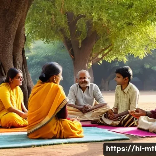 Home 24 음악테라피사 자격증 취득 후 경로 - **Prompt:** A serene, ancient Indian ashram setting during golden hour. A revered male sage, with a ...